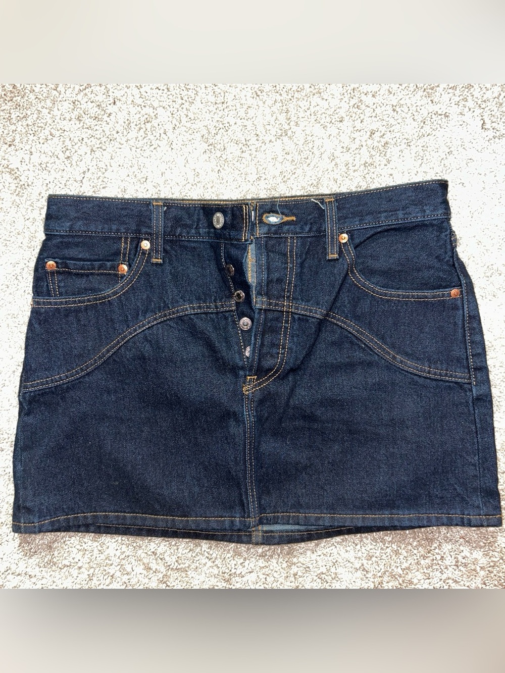 Levi western cut mini skirt